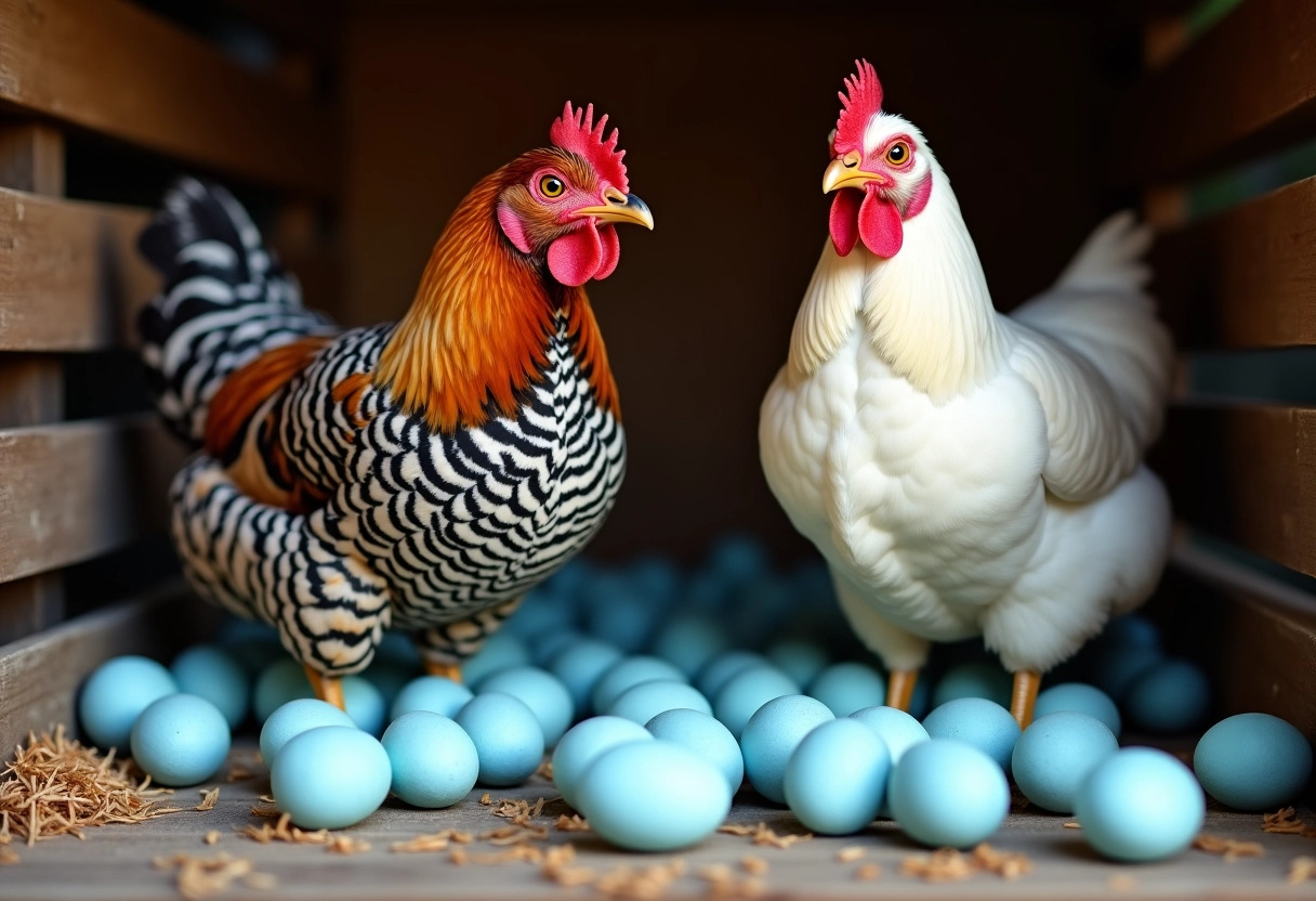 poules œufs