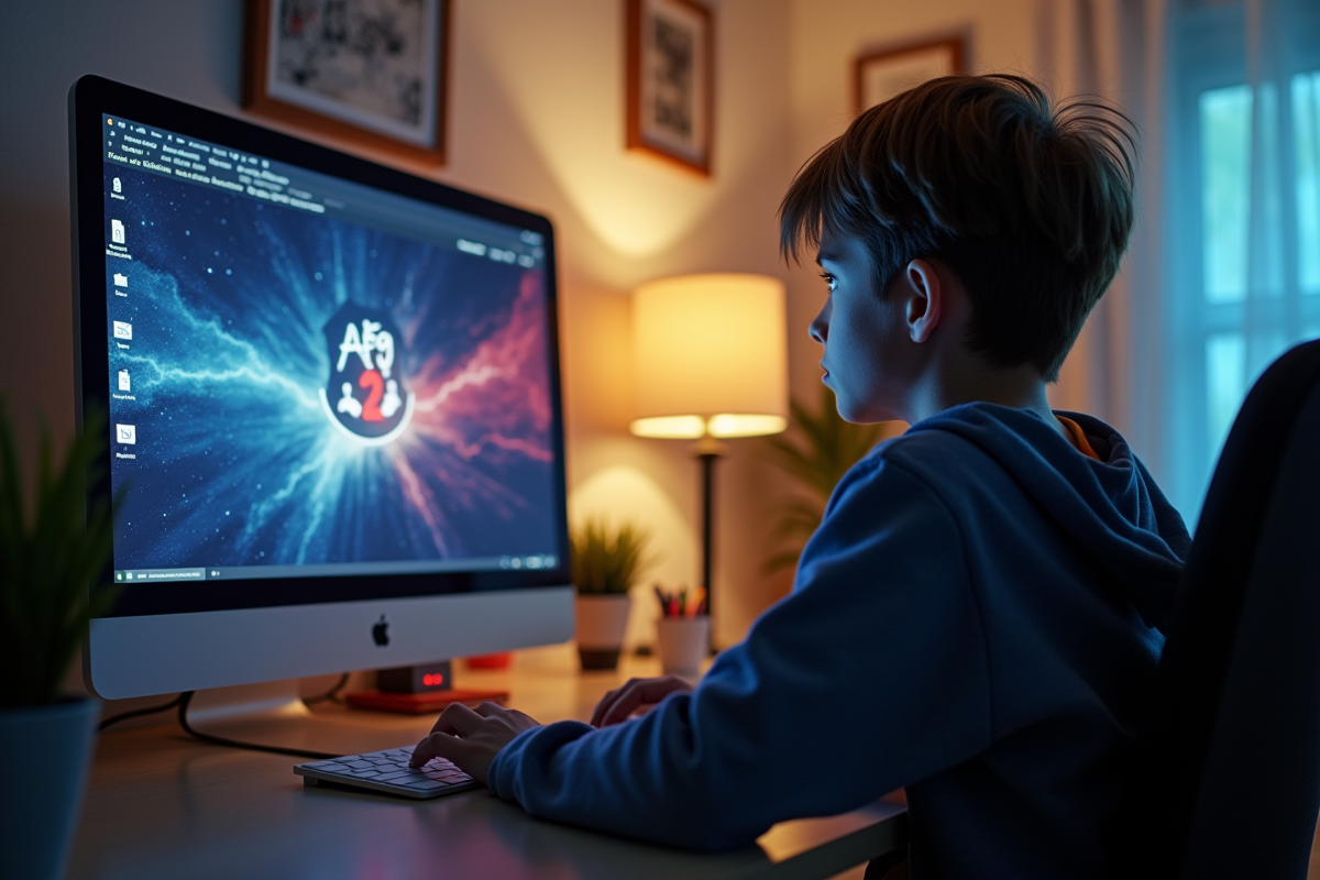 Adolescent frustré devant un écran Roblox 429 erreur