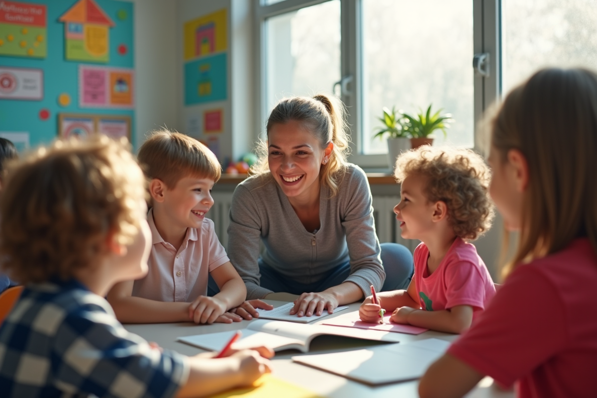 enfants souriants