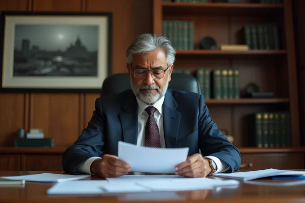 Homme d affaires indien en costume dans un bureau élégant