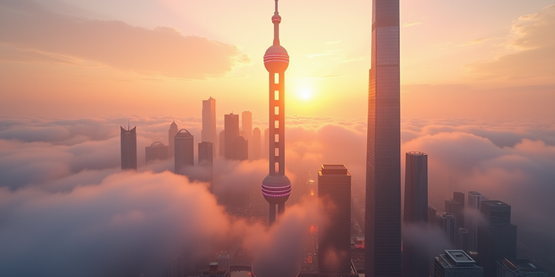 Tour de Shanghai au lever du soleil avec vue panoramique